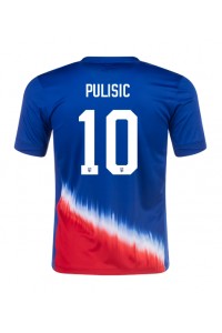 Verenigde Staten Christian Pulisic #10 Voetbaltruitje Uit tenue Copa America 2024 Korte Mouw